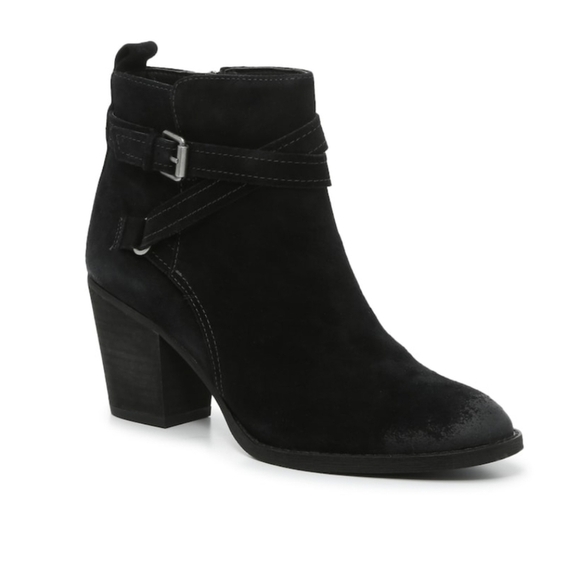 New Sam Edelman Myra Ankle boots block heels Suede upper shoes - Picture 1 of 13